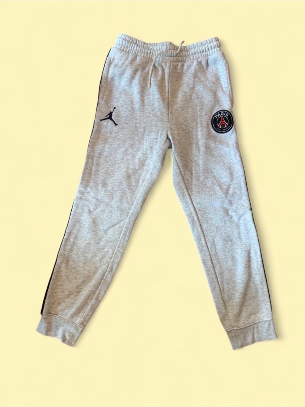 Jordan Kids Light Gray PSG Logo Sweatpants